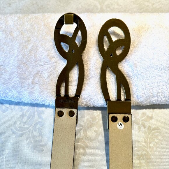 Chico’s Women’s Belt – Brown w/ Antique Gold Musical Note Clasp – RM#77984 - Picture 4 of 12